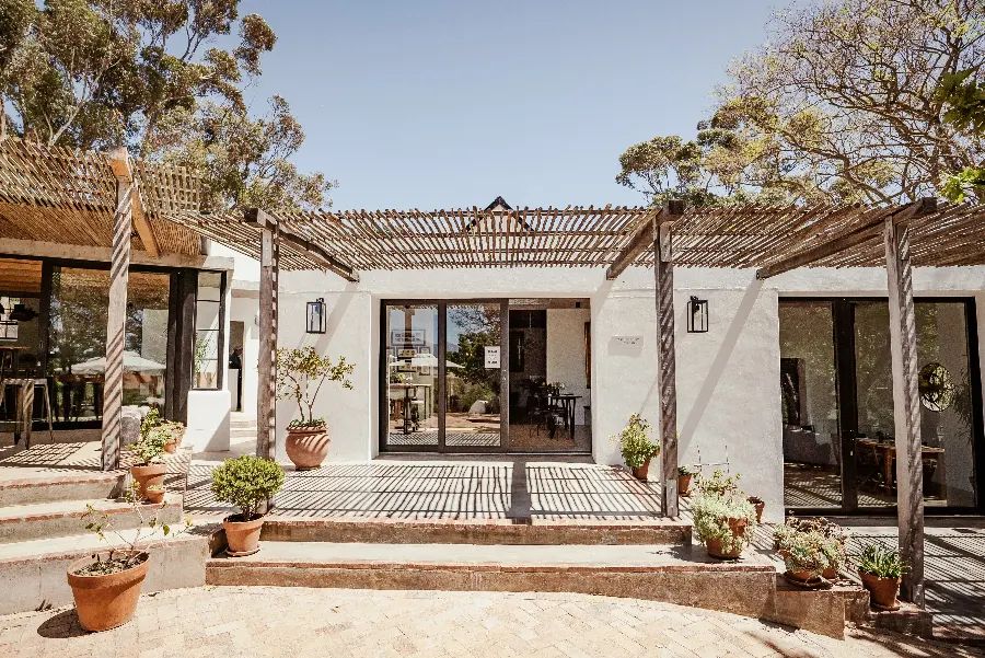 The whitewashed historic buildings of Beaumont Family Wines