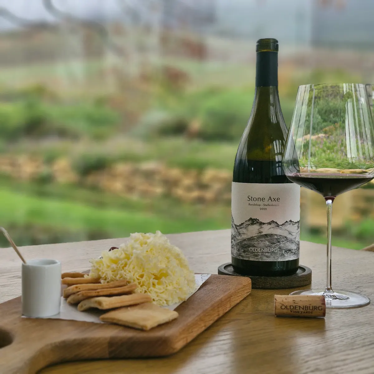 A wine tasting poured at Oldenburg Vineyards